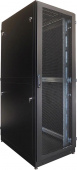 Шкаф серверный ЦМО (ШТК-М-42.8.10-48АА-9005) напольный 42U 800x1050мм пер.дв.перфор. 2 бок.пан. задн.дв.двуст. направл.под закл.гайки 1200кг черный 850мм 151кг 180град. 2048мм IP20 сталь
