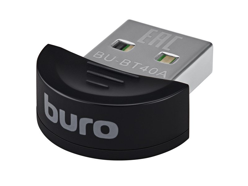 Адаптер USB Buro BU-BT40A BT4.0+EDR class 1.5 20м черный