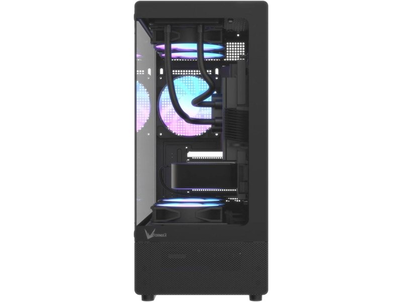 Корпус Formula Crystal Z1CM v2 черный без БП mATX 1xUSB2.0 1xUSB3.0 audio bott PSU