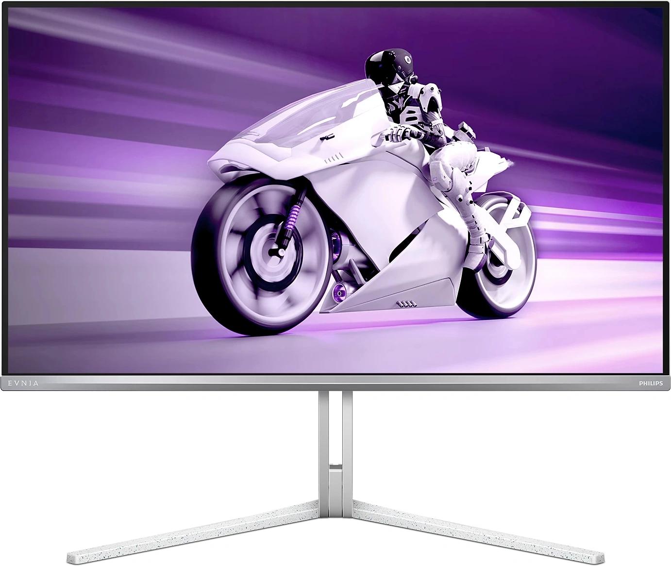 Монитор Philips 31.5" Evnia 8000 32M2N8800 белый QD OLED LED 16:9 HDMI M/M матовая HAS Piv 1500000:1 1000cd 178гр/178гр 3840x2160 240Hz G-Sync DP Quad 4K (2160p) USB 9.65кг
