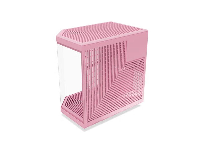 Корпус без блока питания/ Case HYTE Y70, Midi-Tower, TG, no fans, 2xUSB-A 3.2, 1xUSB Type-C, E-ATX, ATX, mATX, mITX Strawberry Milk