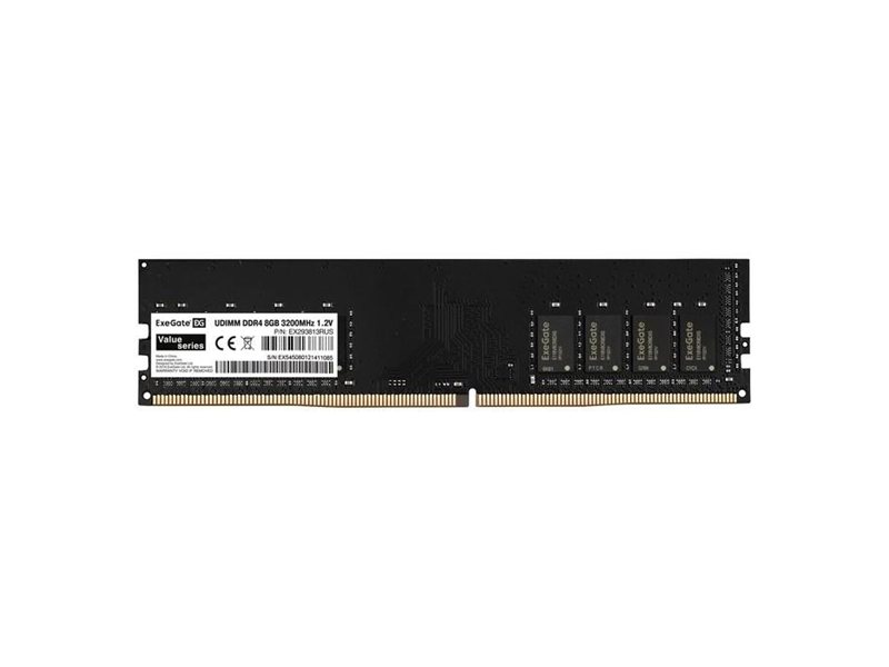 Exegate EX295579RUS Модуль памяти ExeGate Value DIMM DDR4 16GB <PC4-25600> 3200MHz