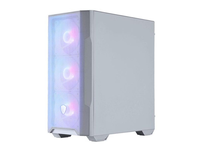 Корпус ПК без блока питания/ Case MSI MAG FORGE M100R, Mini-Tower, TG, 4x120mm ARGB, 2xUSB 2.0, 1xUSB 3.0, mATX, mITX White