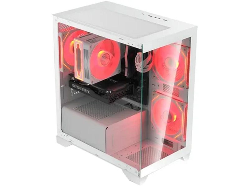 Корпус Bloody BD-CC103 белый без БП mATX 7x120mm 1xUSB2.0 1xUSB3.0 audio bott PSU