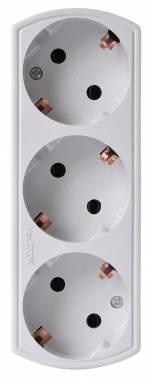 Сетевой разветвитель Buro BU-PS3G-W (3 розетки) белый (пакет ПЭ)