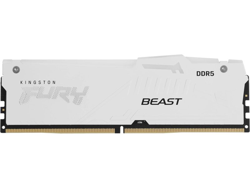 Память DDR5 32GB 5600MHz Kingston KF556C36BWEA-32 Fury Beast White Expo RGB RTL Gaming PC5-44800 CL36 DIMM 288-pin 1.25В kit single rank с радиатором Ret