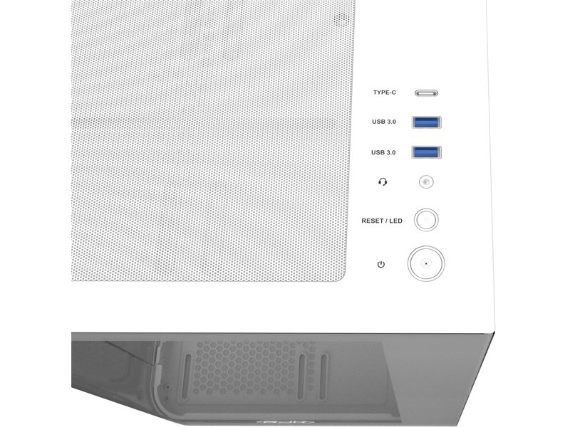 Корпус без блока питания/ Case Raijintek ATREUS BT7, Midi-Tower, TG, 7x120mm ARGB, 2xUSB-A 3.0 + 1xUSB Type-C , E-ATX, ATX, mATX, mITX White