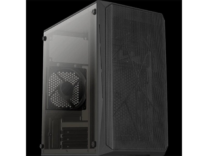 Formula CS-107 Black (mATX, без БП, Window, USB3.0 x1, USB2.0 x1, 12cm black fan x 1)
