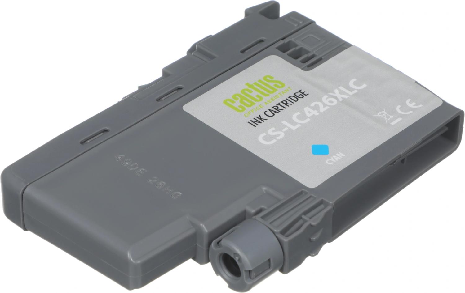 Картридж струйный Cactus CS-LC426XLC голуб.пигм. (54мл) для Brother MFC-J4335DW/J4340DW/J4535DW/J4540DW с чипом