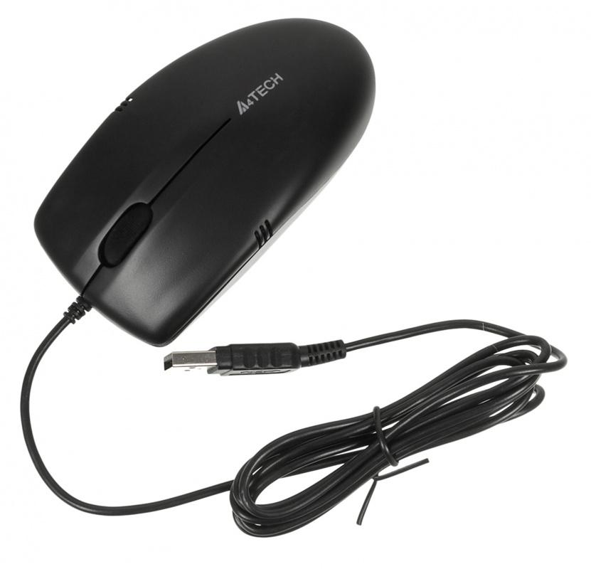 Мышь A4Tech OP-530NU черный оптическая 1200dpi USB 2but