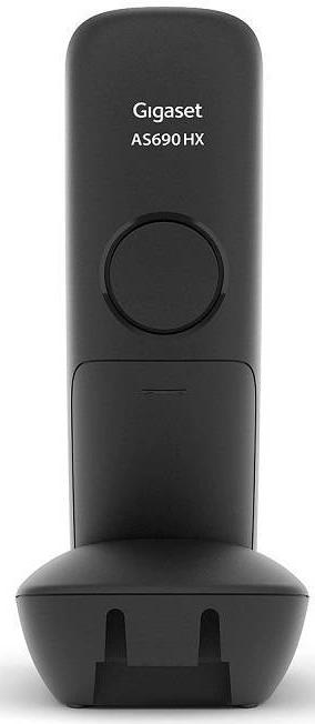 Трубка доп. Dect Gigaset AS690HX черный для AS690