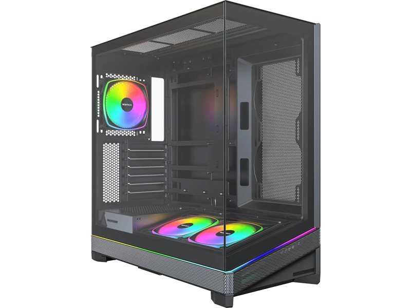 Корпус Montech Sky 3 черный без БП ATX 5x120mm 5x140mm 2xUSB3.0 audio bott PSU