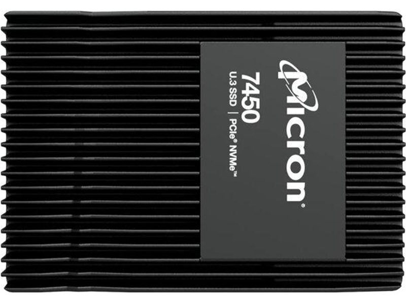 Твердотельный накопитель Micron 7450 PRO 7.68TB NVMe U.3 (15mm) PCIe NVMe Gen4 1x4 (v1.4) R6800/W5600MB/s 3D TLC MTTF 2М 1M/215K IOPS 14000TBW SSD Enterprise Solid State Drive, 1 year, OEM