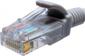 Патч-корд Suprlan 10-0141 UTP RJ-45 вил.-вилка RJ-45 кат.5E 0.5м серый LSZH 26AWG