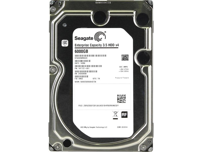 Жесткий диск/ HDD Seagate SATA3 6Tb Constellation ES.3 7200 128Mb (clean pulled) 1 year warranty