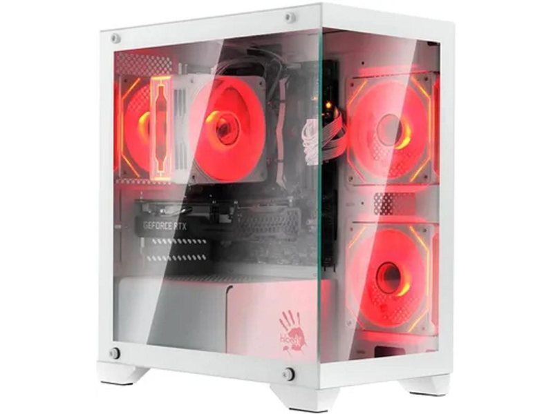 Корпус Bloody BD-CC103 белый без БП mATX 7x120mm 1xUSB2.0 1xUSB3.0 audio bott PSU
