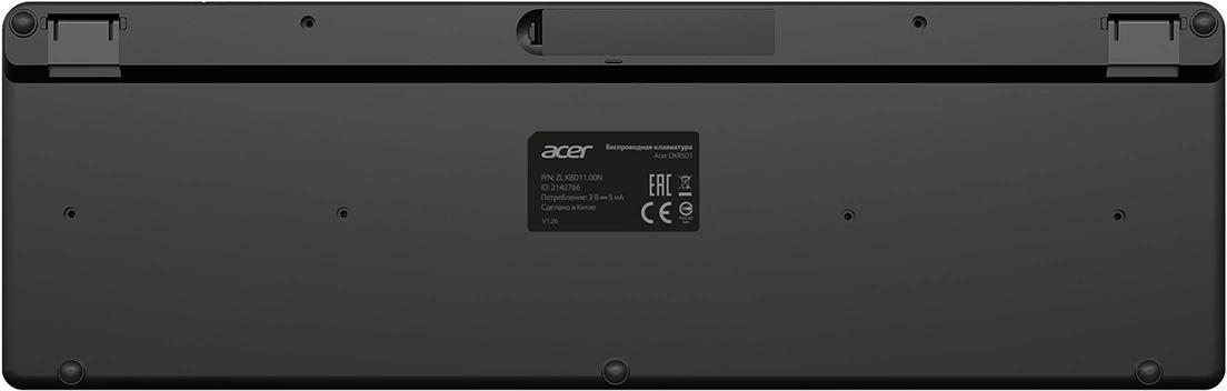 Клавиатура Acer OKR501 черный USB беспроводная Multimedia (ZL.KBD11.00N)