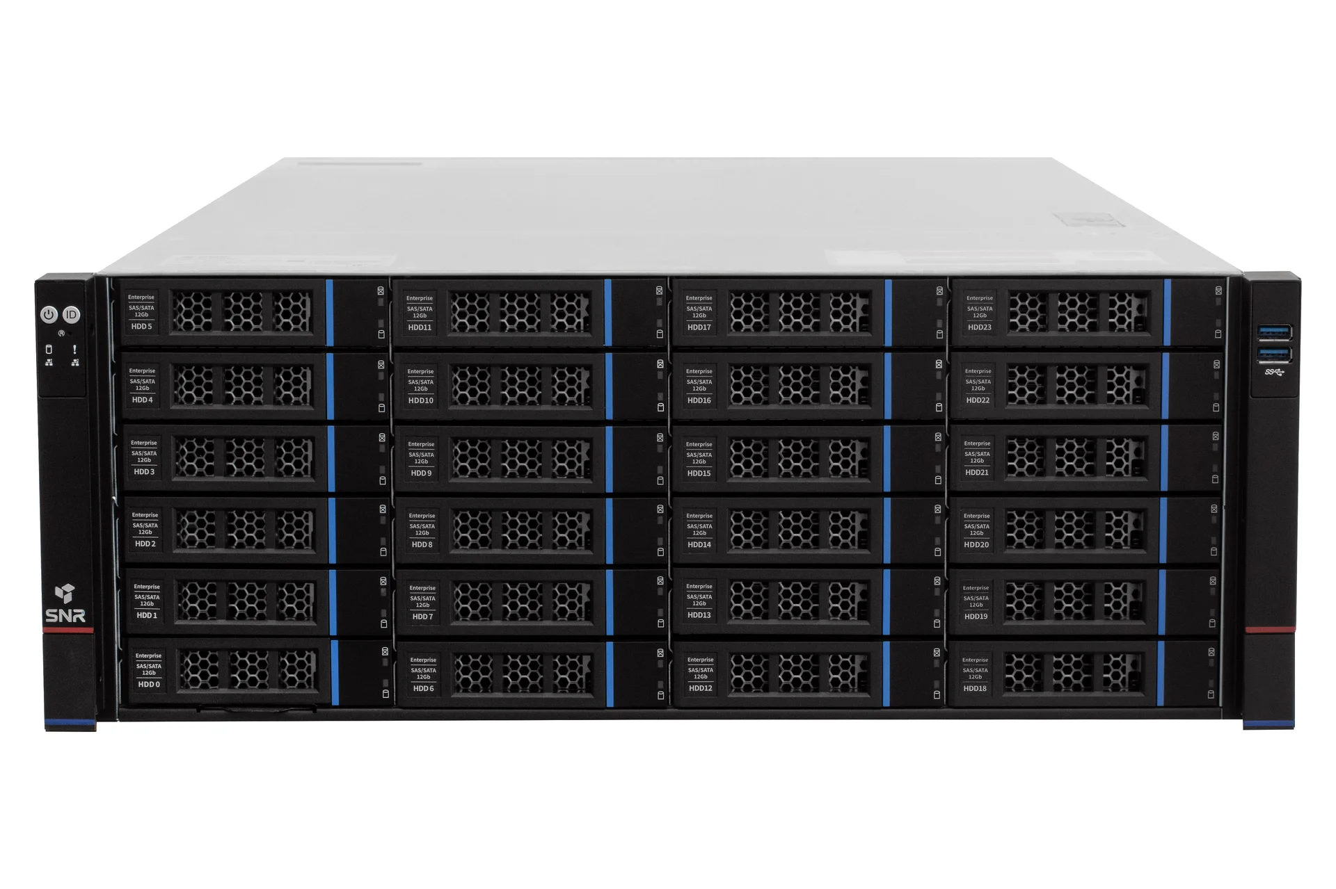 Серверная платформа SNR-SR4224RS, 4U, Scalable, DDR4, 24xHDD, резервируемый БП