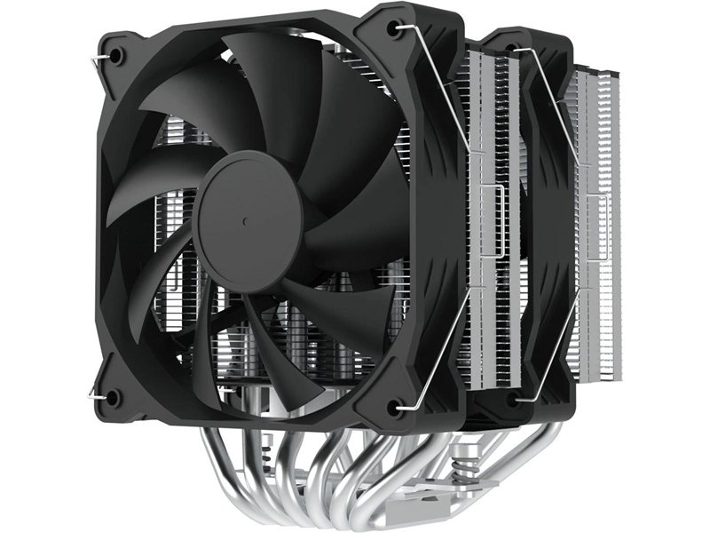 Устройство охлаждения(кулер) Zalman CNPS12X BP нет подсветки Soc-AM5/AM4/1200/1700/1851 черный 4-pin 32.2dB Al+Cu 260W 750gr Ret