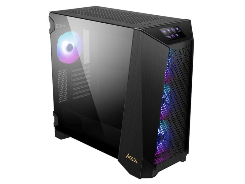 Корпус ПК без блока питания/ Case MSI MEG PROSPECT 700R, Midi-Tower, TG, 4x140mm ARGB, 2xUSB-A 3.2 + 1xUSB-C, E-ATX, ATX, mATX, mITX Black