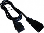 Шнур питания Lanmaster LAN-PP19/20-2.0-BK C19-C20 проводник.:3x1.5мм2 2м 220В 16А черный