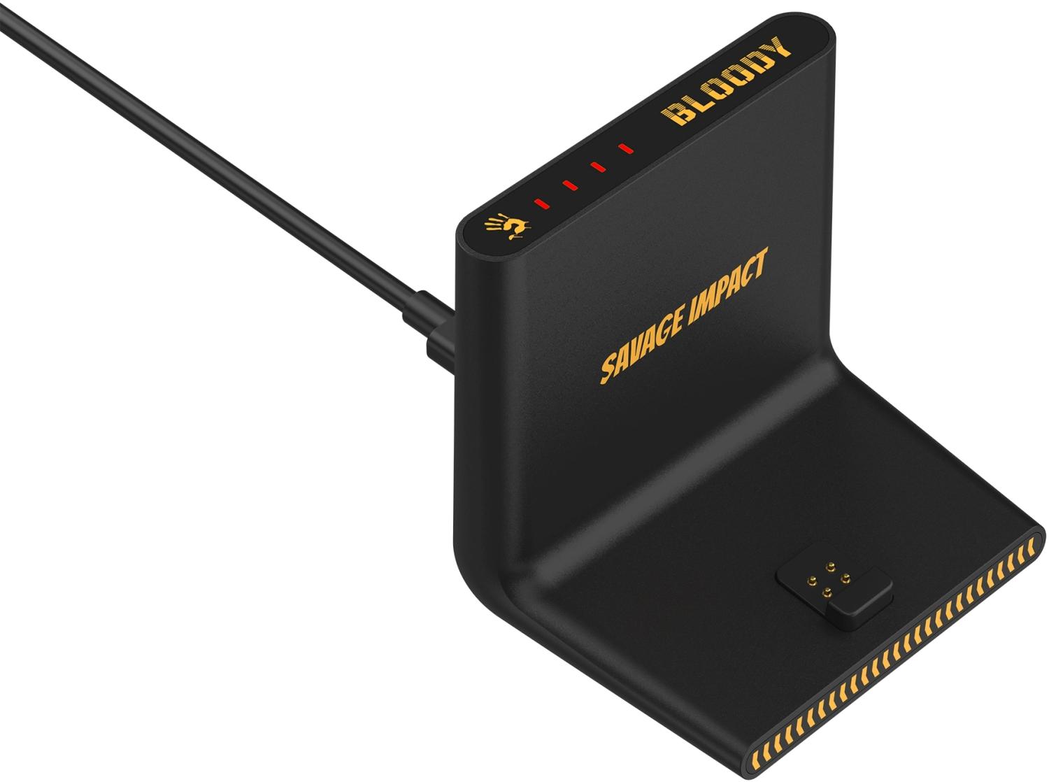 Мышь A4Tech Bloody R72 Ultra Duo Renegade черный оптическая 20000dpi беспров. USB/USB-C 7but