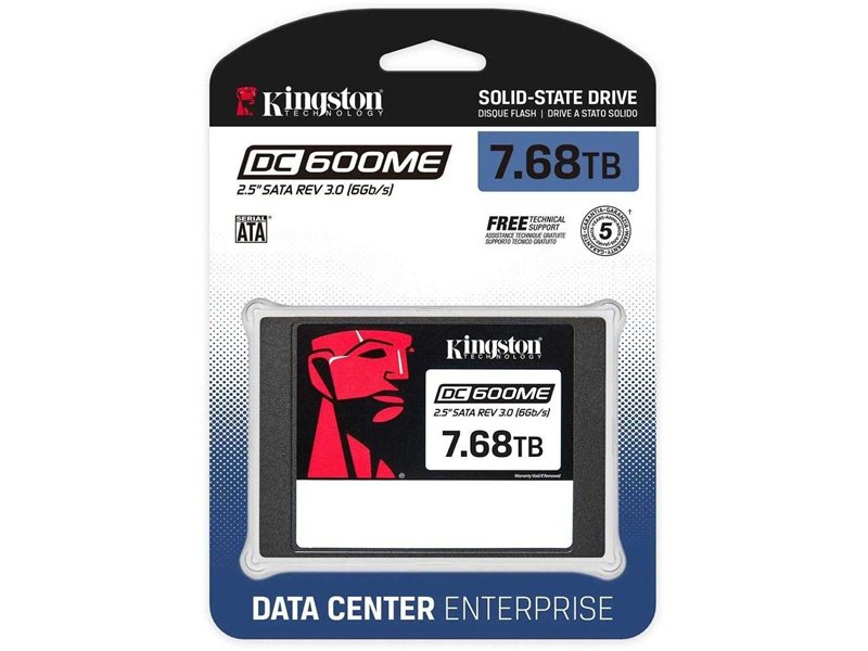 Твердотельный накопитель SSD Kingston 2.5" 7680GB DC600ME SATA SEDC600ME/7680G