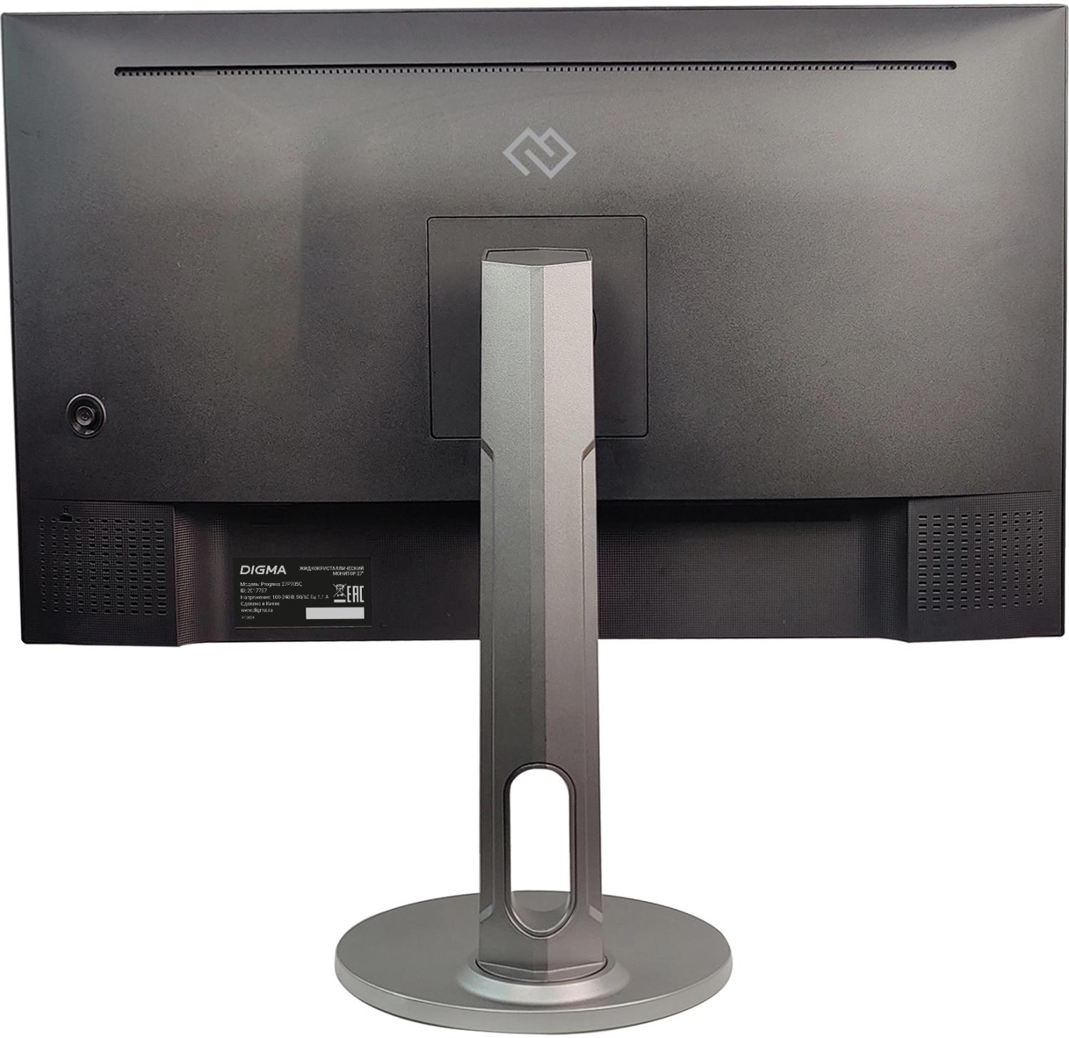 Монитор Digma 27" Progress 27P705Q черный IPS LED 5ms 16:9 HDMI M/M матовая HAS 300cd 178гр/178гр 2560x1440 75Hz FreeSync DP 2K USB 5.6кг
