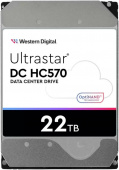 Жесткий диск WD SATA-III 22TB 0F48155 WUH722222ALE6L4 Server Ultrastar DC HC570 512E (7200rpm) 512Mb 3.5" [0F48155]