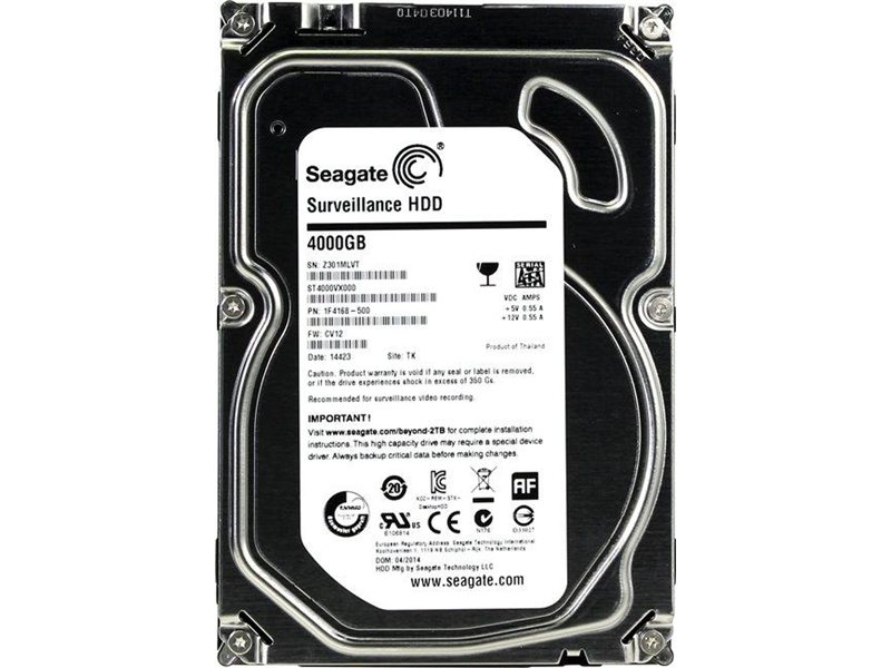 Жесткий диск/ HDD Seagate SATA3 4Tb 5900 Surveillance 64Mb