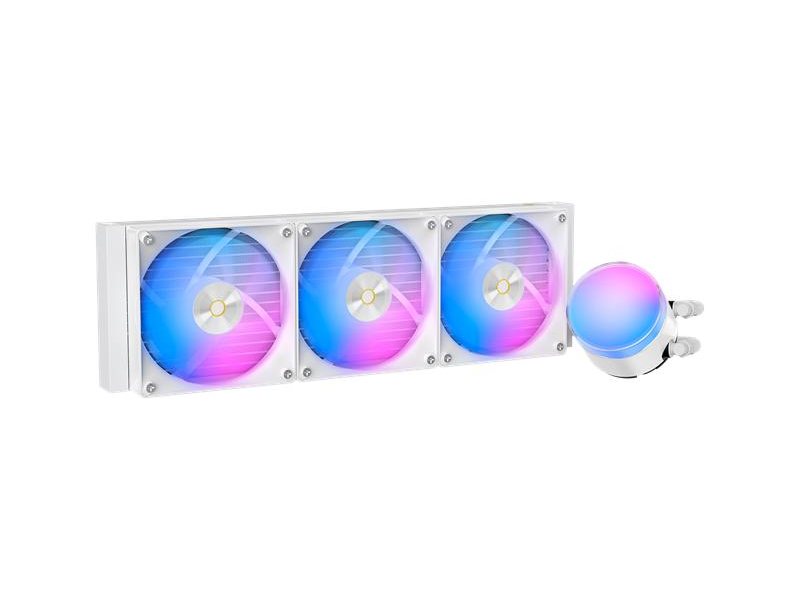 Система жидкостного охлаждения/ Water Cooling System Ocypus Delta L36 WH ARGB V2 (300W, 360mm, White, ARGB, Fans: 3x120mm, 73CFM, 2000RPM/ Pump height 60mm, 27dBA, 2650RPM, Rad thickness 27mm/ S: 1851, 1700, 1200, 115X, AM5, AM4)