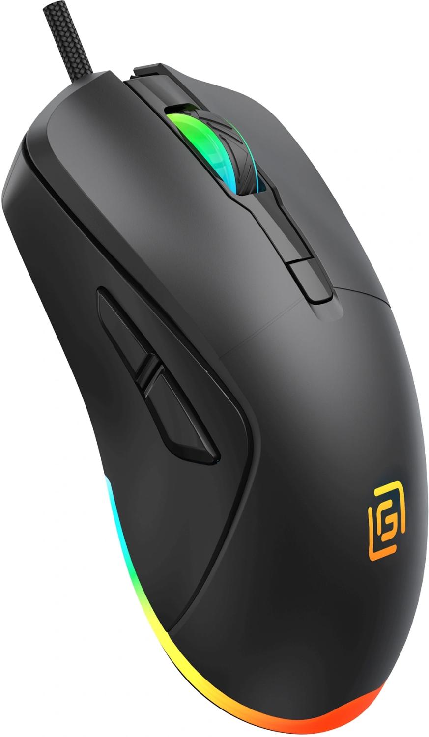 Мышь Оклик 750G черный оптическая 7200dpi USB 5but (1796789)
