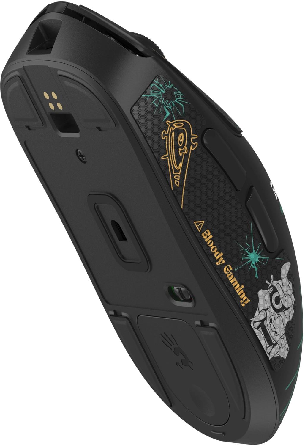 Мышь A4Tech Bloody R72 Ultra Duo Renegade черный оптическая 20000dpi беспров. USB/USB-C 7but