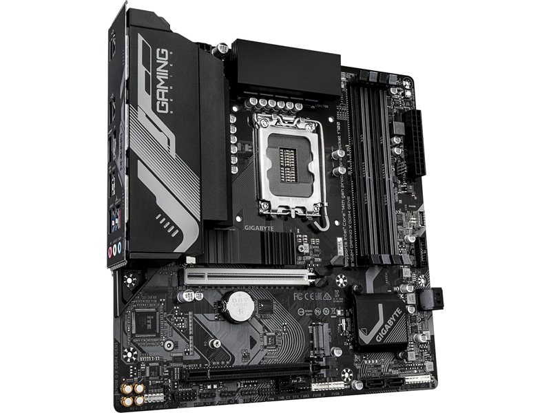 Материнская плата Gigabyte B760M GAMING X DDR4 GEN5 Soc-1700 Intel B760 4xDDR4 mATX AC`97 8ch(7.1) 2.5Gg RAID+HDMI+DP