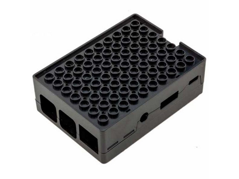 Корпус ACD RA182 Black ABS Plastic Building Block case for Raspberry Pi 3 B/B+ (CBPIBLOX-BLK) (494293)
