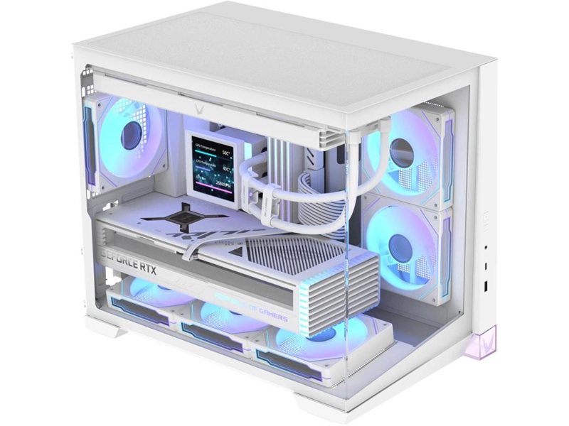 Корпус Formula Crystal Z4M белый без БП mATX 9x120mm 1xUSB3.0 audio bott PSU