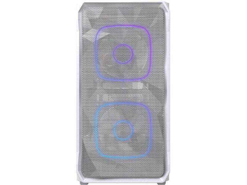 Powercase Корпус Mistral SM06 ARGB, Tempered Glass, 3x120mm ARGB PWM fans, белый, mATX (CMMSM06W-A3)