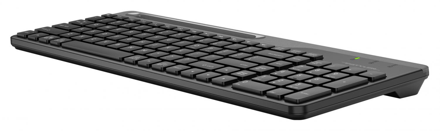 Клавиатура A4Tech FK25 черный/серый USB slim (FK25 BLACK) кабель 1.5м