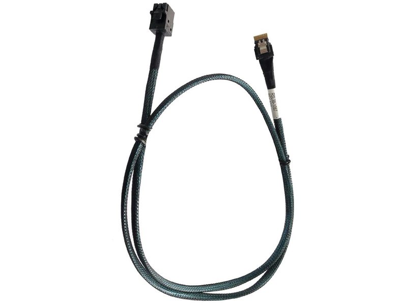 Кабель DiliVing DLSL38-1067 Slimline SASx4 (SFF8654) -to- HD MiniSAS x4 (SFF8643) PCIE 3.0, 85 Ohm, 100cm