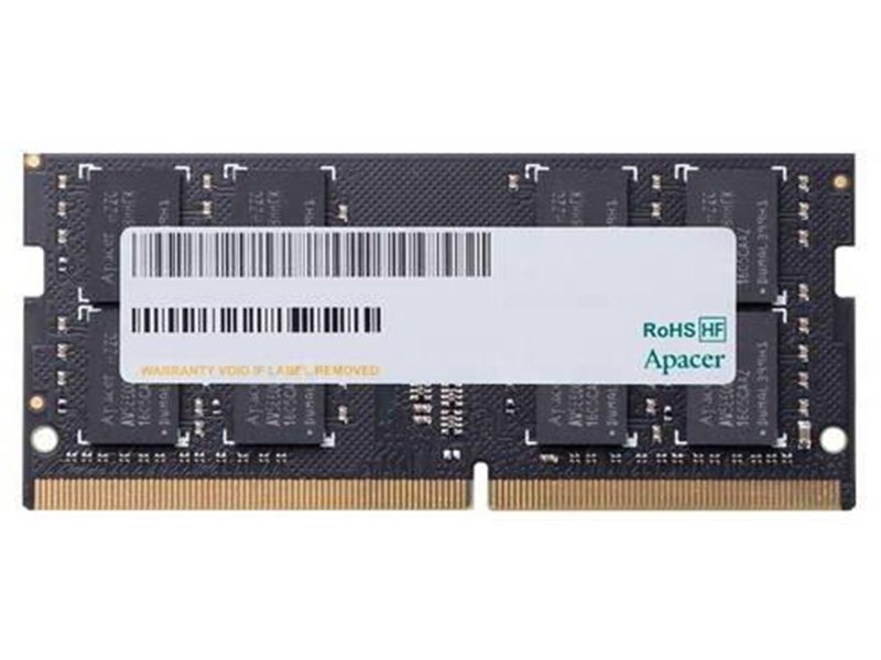 Оперативная память Apacer  DDR4   16GB  2666MHz SO-DIMM (PC4-21300) CL19 1.2V (Retail) 1024*8  3 years (AS16GGB26CQYBGH/ES.16G2V.GNH)
