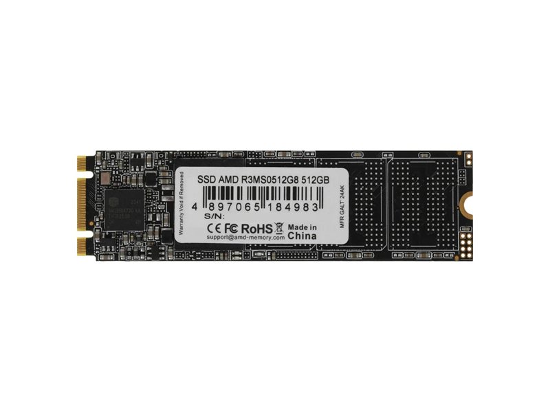 Твердотельный накопитель SSD AMD Radeon M2.2280 512GB R3 Series