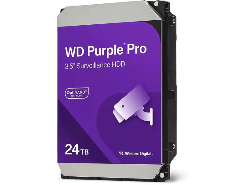 Жесткий диск WD SATA-III 24TB WD240PURP Surveillance Purple Pro (7200rpm) 512Mb 3.5"