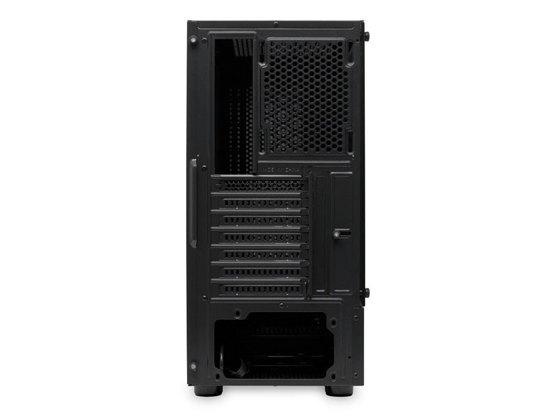 Корпус без блока питания/ Case HSPD M540, Mesh Mid Tower, Black, TG, 0.45 SPCC, no fans, ATX, mATX, mITX, 160/300/150mm, 2x2.5", 2x3.5", 7xPCI, 1xUSB-A 3.0, 2xUSB-A 2.0, 365x216x405mm