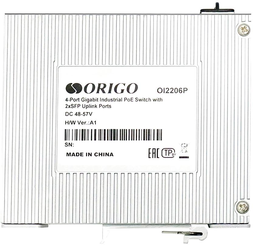 Коммутатор Origo OI2206P/120W OI2206P/120W/A1A (L2) 4x1Гбит/с 2SFP 4PoE 4PoE+ 120W неуправляемый