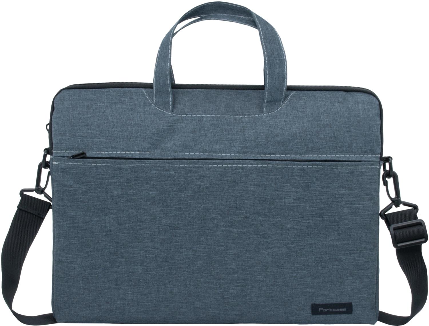 Сумка для ноутбука 15.6" Portcase KCB-165 Grey серый нейлон/полиэстер