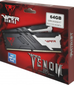 Память DDR5 2x32GB 6400MHz Patriot PVV564G640C32K Viper Venom RTL Gaming PC5-51200 CL32 DIMM UDIMM 288-pin 1.4В с радиатором Ret