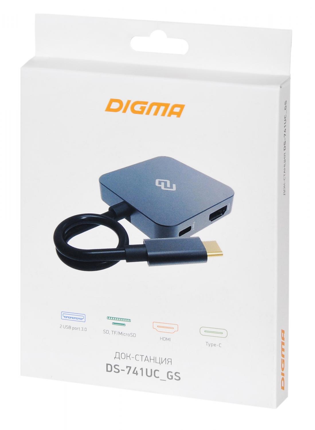 Стыковочная станция Digma DS-741UC_GS