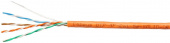 Кабель информационный Cabeus UTP-4P-CAT.5E-SOLID-OR кат.5E U/UTP 4 пары 24AWG PVC внутренний 305м оранжевый