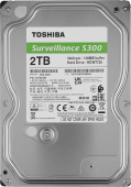 Жесткий диск/ HDD Toshiba SATA3 2Tb Surveillance S300 (SMR)  5400  128Mb 1 year warranty (replacement WD23PURZ, ST2000VX017)