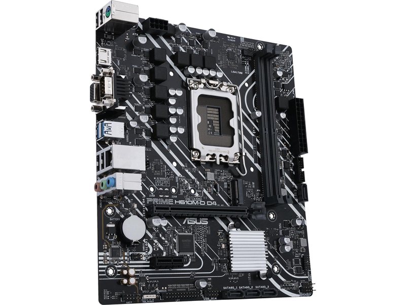 Материнская плата ASUS PRIME H610M-D D4 LGA1700 micro-ATX 2xDDR4 PCIEx16 PCIEx1 M.2 VGA HDMI GLAN (540489)